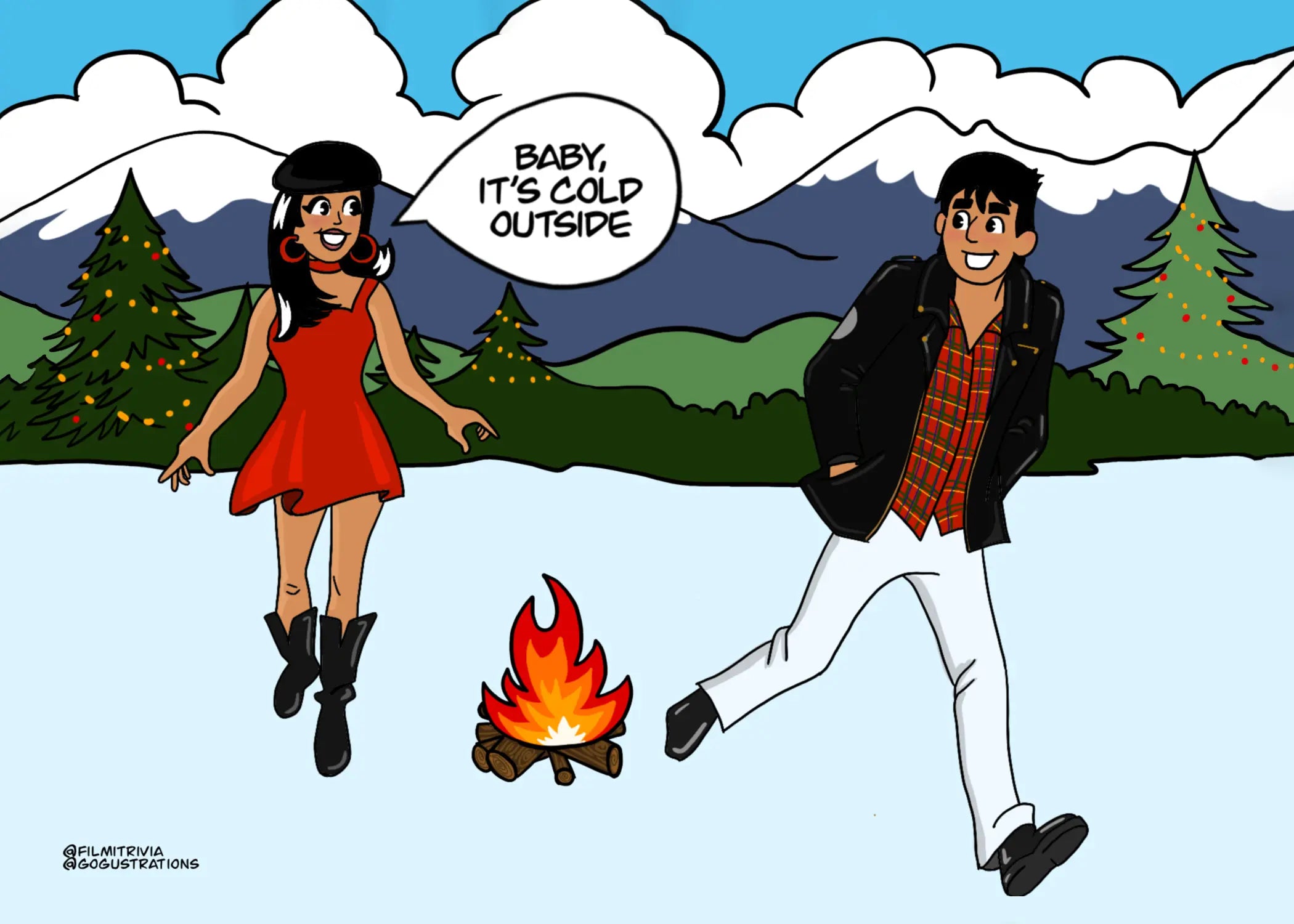 Bollywood Christmas Card Pack Filmi Trivia